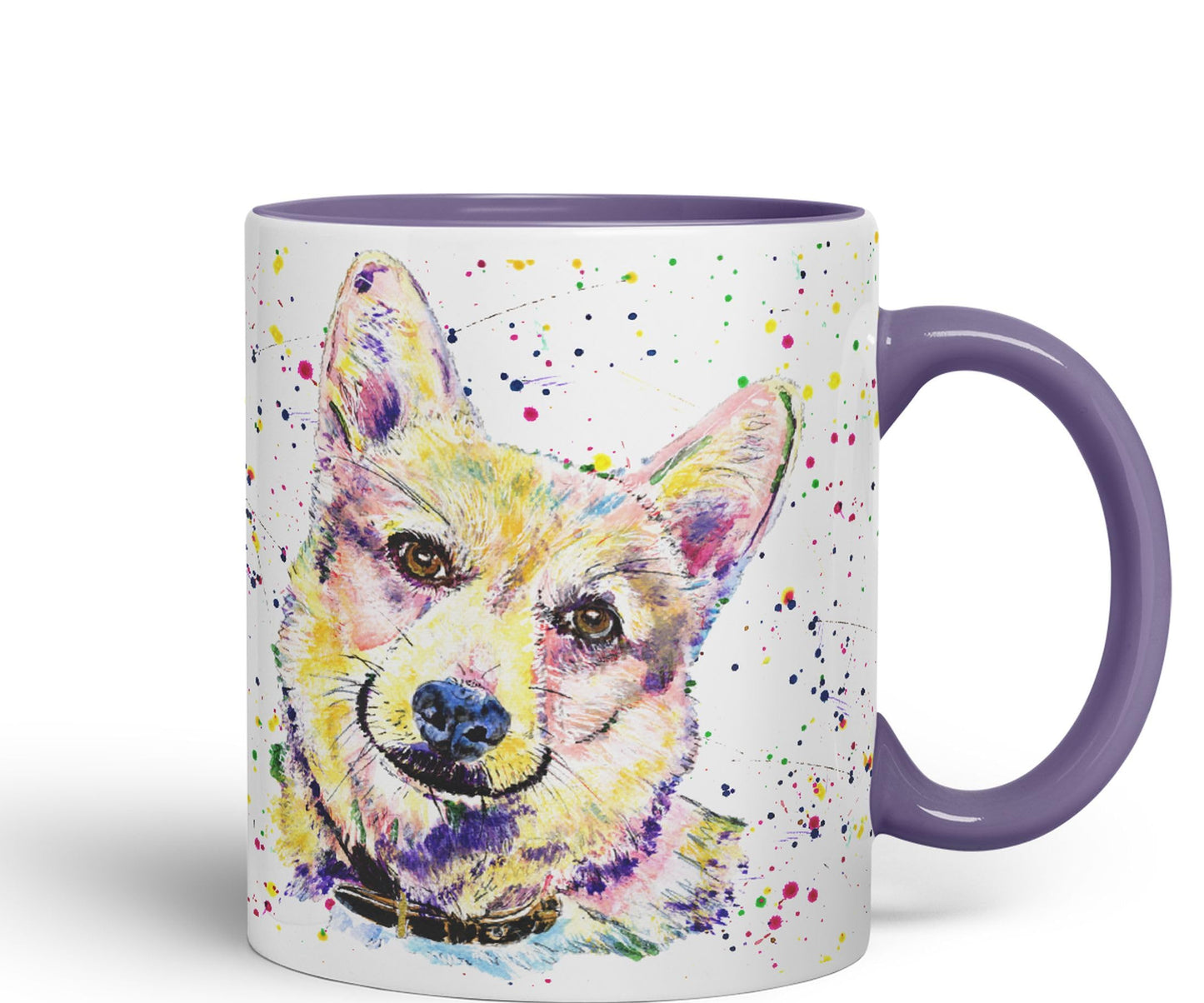 Vixar Corgi Dog Pet Animals Watercolour Art Coloured 330 ml Mug Cup Gift Birthday Work Office Tea Coffee