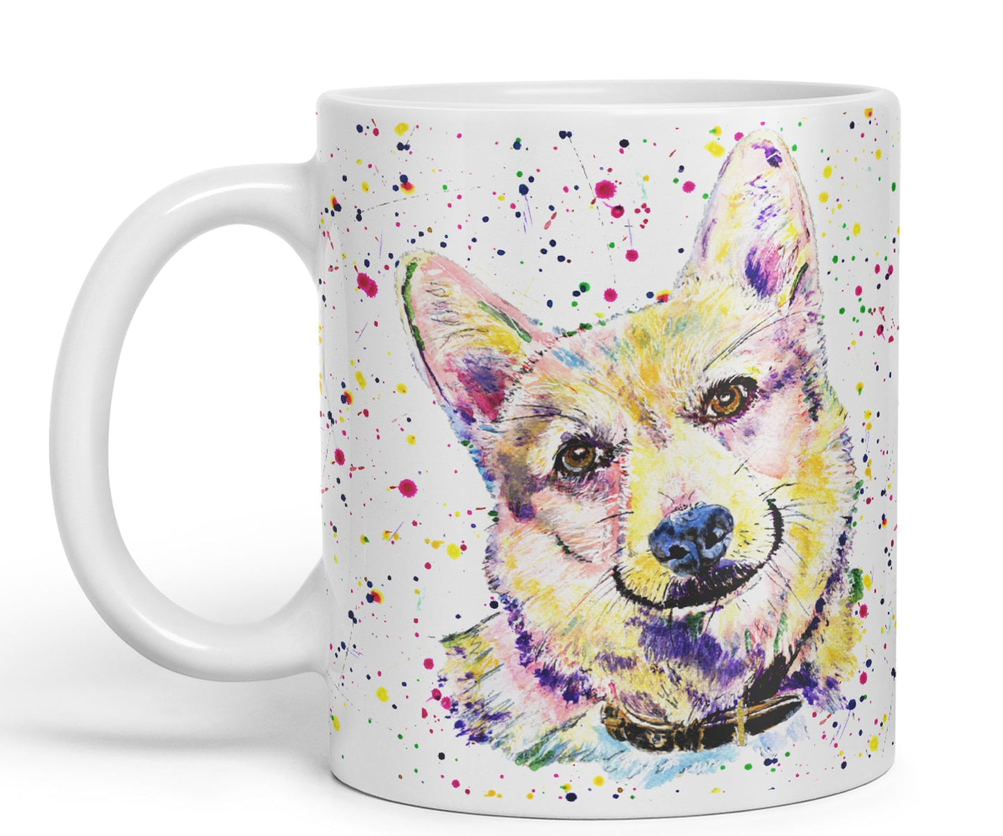 Vixar Corgi Dog Pet Animals Watercolour Art Coloured 330 ml Mug Cup Gift Birthday Work Office Tea Coffee