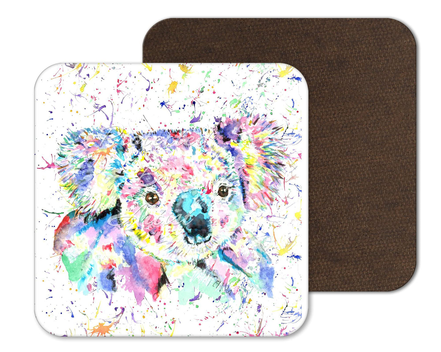 Coaster Koala Wildlife Animals Coasters Watercolour Art Gift Work Office Dining Tea coffee
