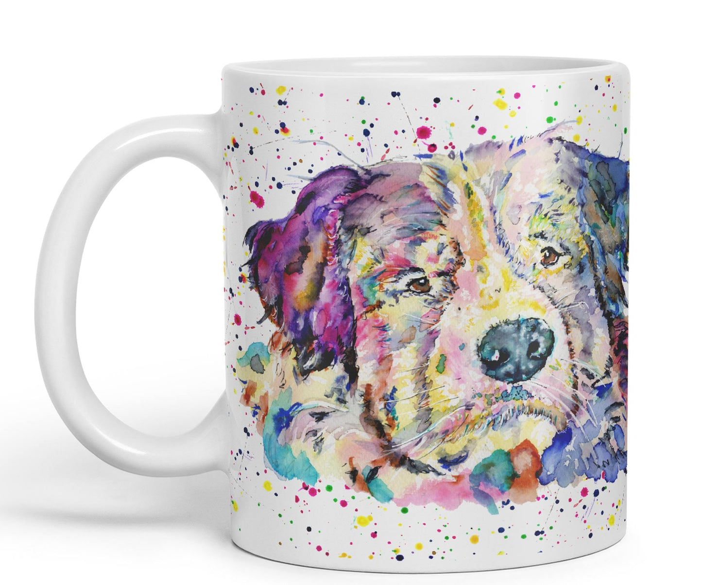 Bernese Mountain Dog Pet animals Watercolour Ceramic Coloured Mug Cup for Tea Coffee Hot brew 330ml 11Oz Gift