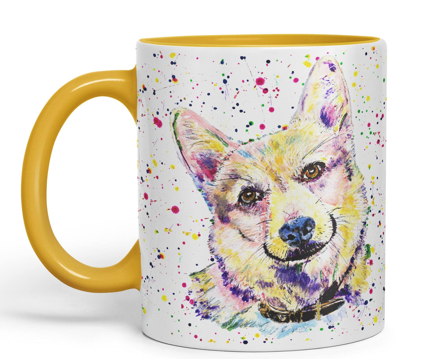 Vixar Corgi Dog Pet Animals Watercolour Art Coloured 330 ml Mug Cup Gift Birthday Work Office Tea Coffee