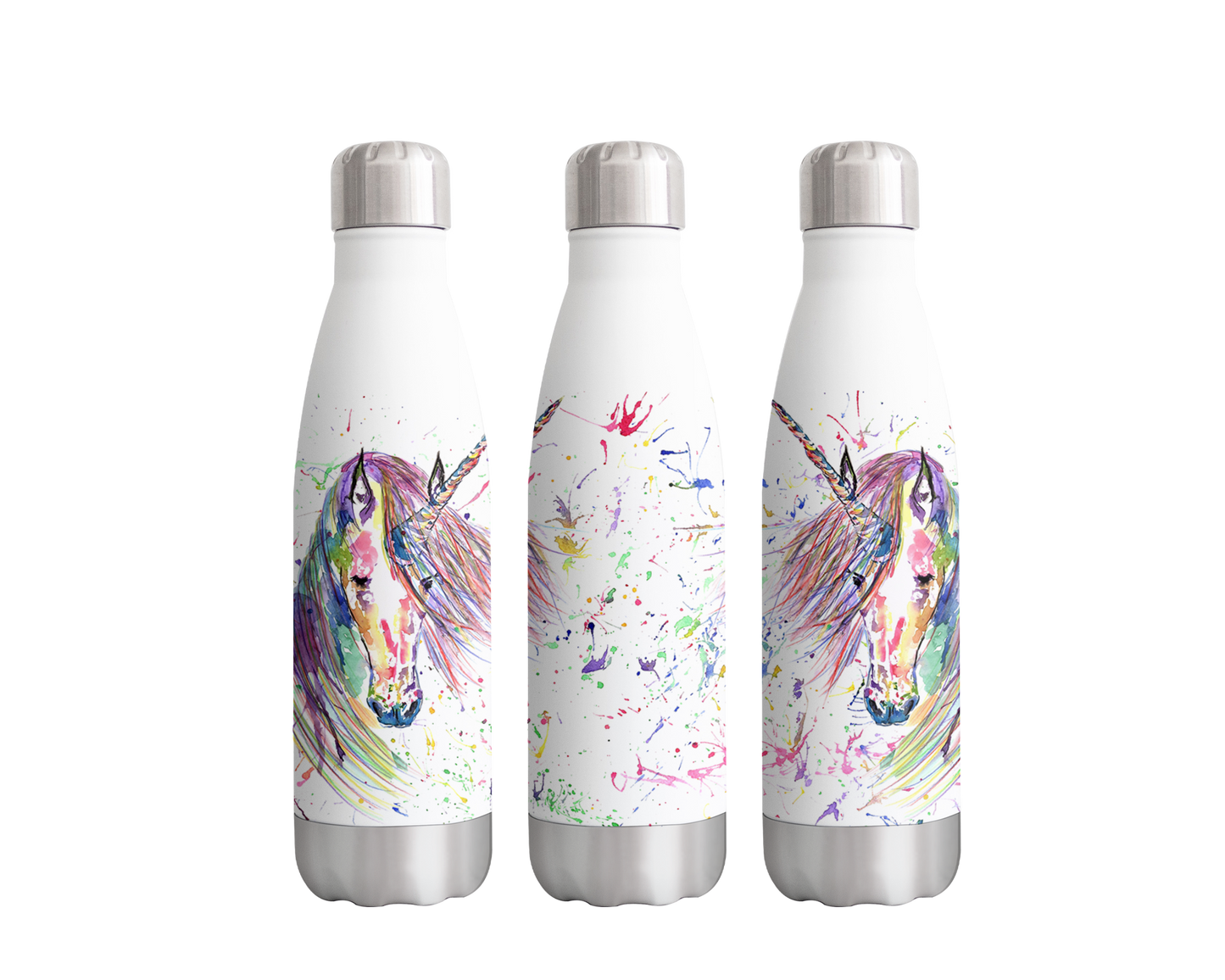 Unicorn Magic Watercolour Rainbow Art Bottle 500ml