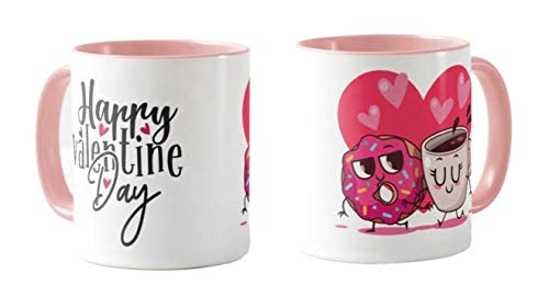 Valentines Day Gift Coloured Mug Cup11oz Ceramic Novelty Gift Coffee, Tea, Doughnut VD02