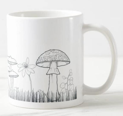 Vixar Mushrooms toadstools Joke Novelty Coloured Mug Cup Gift Birthday Work Office Christmas Tea Coffee