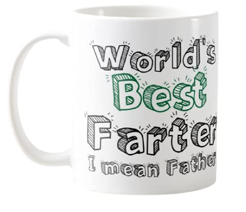 Worlds Best Farter, Mean Father, Fathers Day Gift, Dad Mug, Dad Birthday, Dad Coffee, Gift for Dad, Coloured Mug
