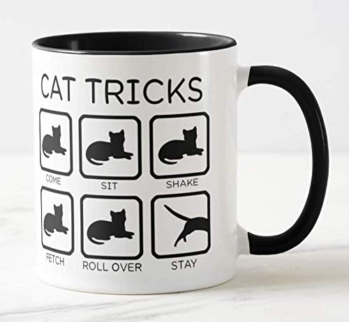 Awesome Cat Fetch Mug - Best Cat Trainer Cup Ever - Funny Coffee Cat Mug, Christmas, Xmas, Birthday Gifts, Rude Sarcastic Mugs Memes Cup