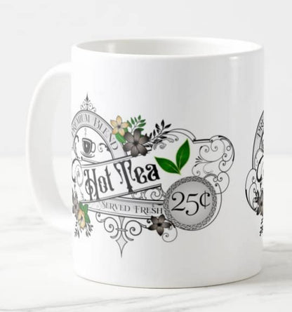 Vixar Hot Tea Premium Blend Served Fresh Coloured Mug Cup Gift Birthday Work Office Christmas Tea Coffee