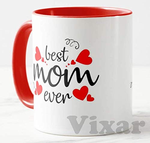 Best mom Ever, Happy Mother's Day (Black or Red Mug)11oz Ceramic Novelty Gift Mug Cup MD02