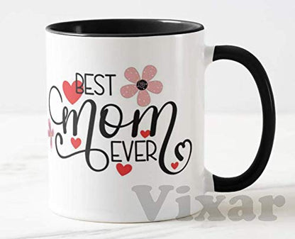 Best Mum Ever, Happy Mother's Day (Red or Black)11oz Ceramic Novelty Gift Mug Cup MD11