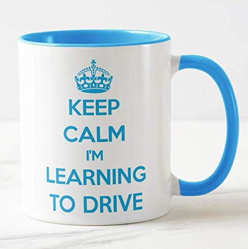 Vixar Keep Calm I'm Learning to Drive Coloured Mug Gift Present Learner Driving Lessons