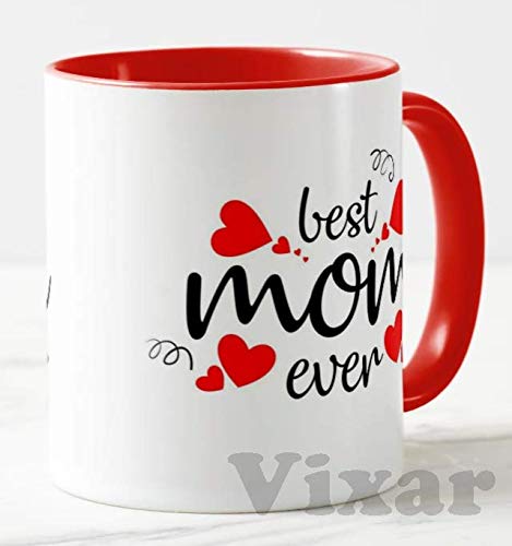 Best mom Ever, Happy Mother's Day (Black or Red Mug)11oz Ceramic Novelty Gift Mug Cup MD02
