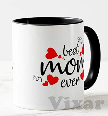 Best mom Ever, Happy Mother's Day (Black or Red Mug)11oz Ceramic Novelty Gift Mug Cup MD02