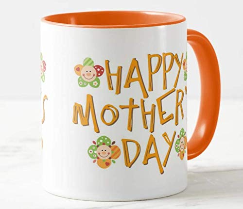 Happy Mother's Day Mother (Orange)11oz Ceramic Novelty Gift Mug Cup