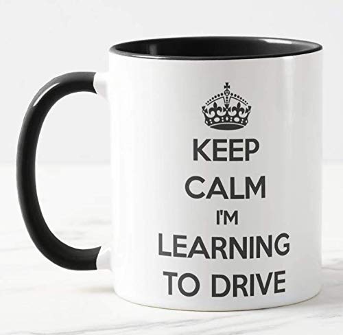 Vixar Keep Calm I'm Learning to Drive Coloured Mug Gift Present Learner Driving Lessons