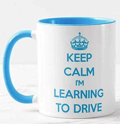 Vixar Keep Calm I'm Learning to Drive Coloured Mug Gift Present Learner Driving Lessons