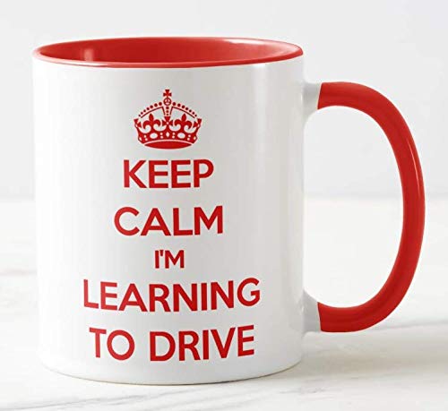 Vixar Keep Calm I'm Learning to Drive Coloured Mug Gift Present Learner Driving Lessons