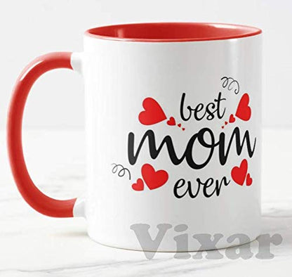Best mom Ever, Happy Mother's Day (Black or Red Mug)11oz Ceramic Novelty Gift Mug Cup MD02