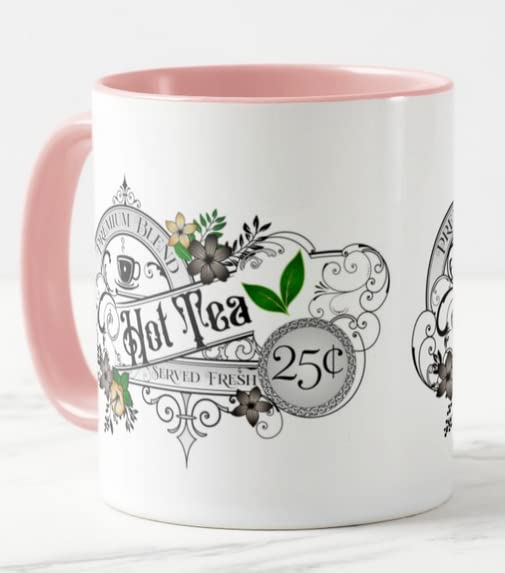 Vixar Hot Tea Premium Blend Served Fresh Coloured Mug Cup Gift Birthday Work Office Christmas Tea Coffee