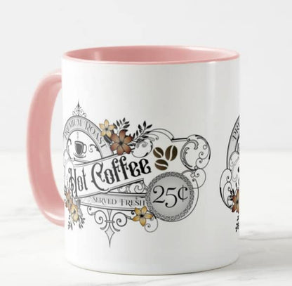 Vixar Hot Coffee Premium Roast Served Fresh Coloured Mug Cup Gift Birthday Work Office Christmas Tea Coffee