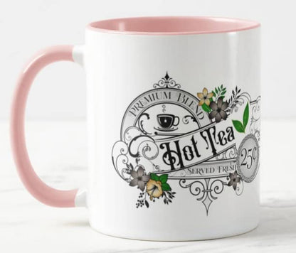 Vixar Hot Tea Premium Blend Served Fresh Coloured Mug Cup Gift Birthday Work Office Christmas Tea Coffee