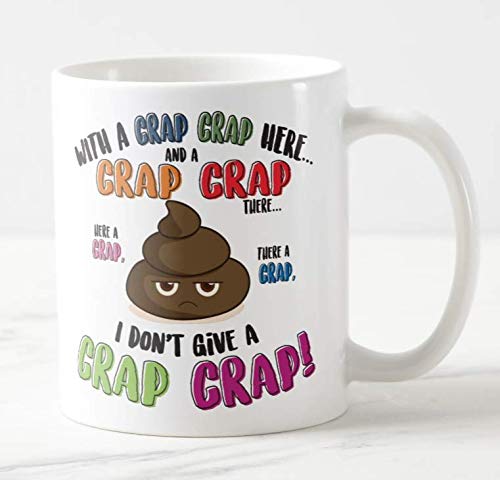 Mug Cup with a Crap Crap. I Dont give a Crap Crap, Chicken, Swearing,Shit