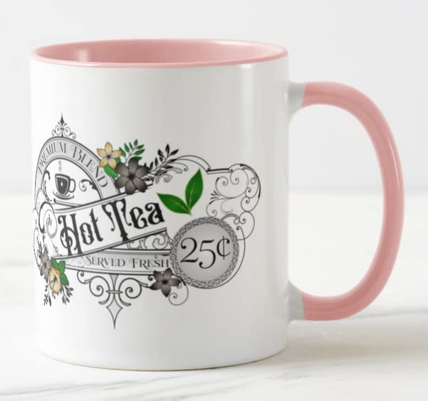 Vixar Hot Tea Premium Blend Served Fresh Coloured Mug Cup Gift Birthday Work Office Christmas Tea Coffee