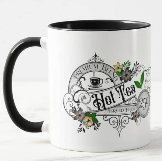 Vixar Hot Tea Premium Blend Served Fresh Coloured Mug Cup Gift Birthday Work Office Christmas Tea Coffee