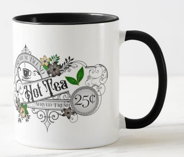 Vixar Hot Tea Premium Blend Served Fresh Coloured Mug Cup Gift Birthday Work Office Christmas Tea Coffee