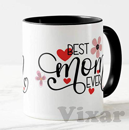 Best Mum Ever, Happy Mother's Day (Red or Black)11oz Ceramic Novelty Gift Mug Cup MD11