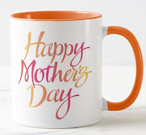 Happy Mother's Day (Orange)11oz Ceramic Novelty Gift Mug Cup MD03