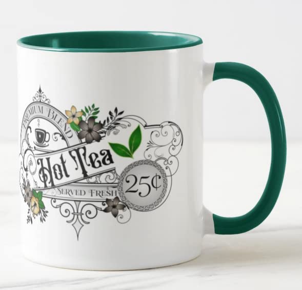 Vixar Hot Tea Premium Blend Served Fresh Coloured Mug Cup Gift Birthday Work Office Christmas Tea Coffee