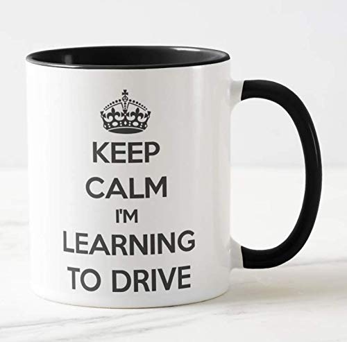 Vixar Keep Calm I'm Learning to Drive Coloured Mug Gift Present Learner Driving Lessons