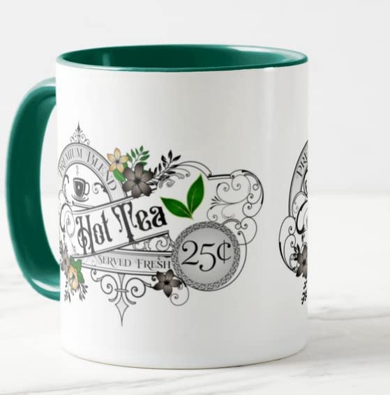 Vixar Hot Tea Premium Blend Served Fresh Coloured Mug Cup Gift Birthday Work Office Christmas Tea Coffee