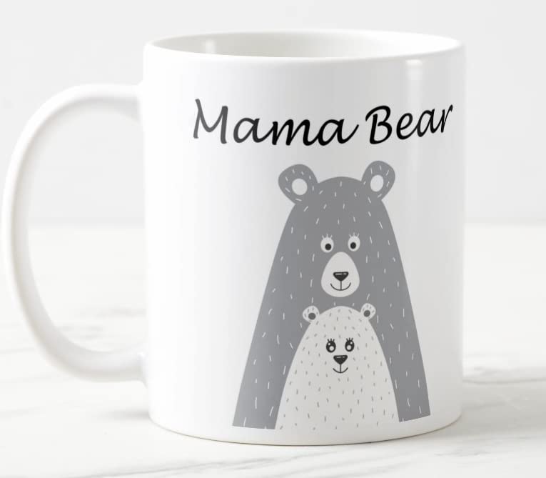 Vixar Mama Bear Mothers Day mom Mum Coloured Mug Cup Gift Birthday Work Office Christmas Tea Coffee MB02