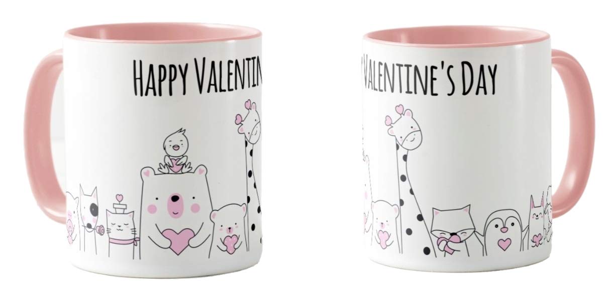 Valentines Day Gift Coloured Mug Cup11oz Ceramic Novelty Gift Mug Cup VD01