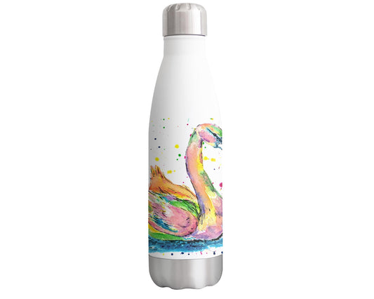 Vixar Swan majestic Bird Animals Watercolour Bottle double Wall insulated Stainless steel sport Drinks 500ml