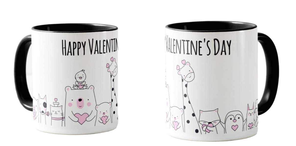 Valentines Day Gift Coloured Mug Cup11oz Ceramic Novelty Gift Mug Cup VD01