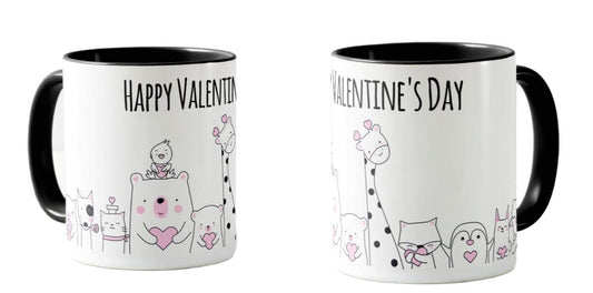 Valentines Day Gift Coloured Mug Cup11oz Ceramic Novelty Gift Mug Cup VD01