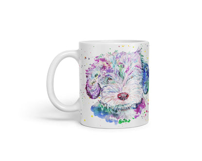 Vixar Cockapoo Cockerpoo Dog Pet Animals Watercolour Art Coloured Mug Cup Gift Birthday Work Office Tea Coffee