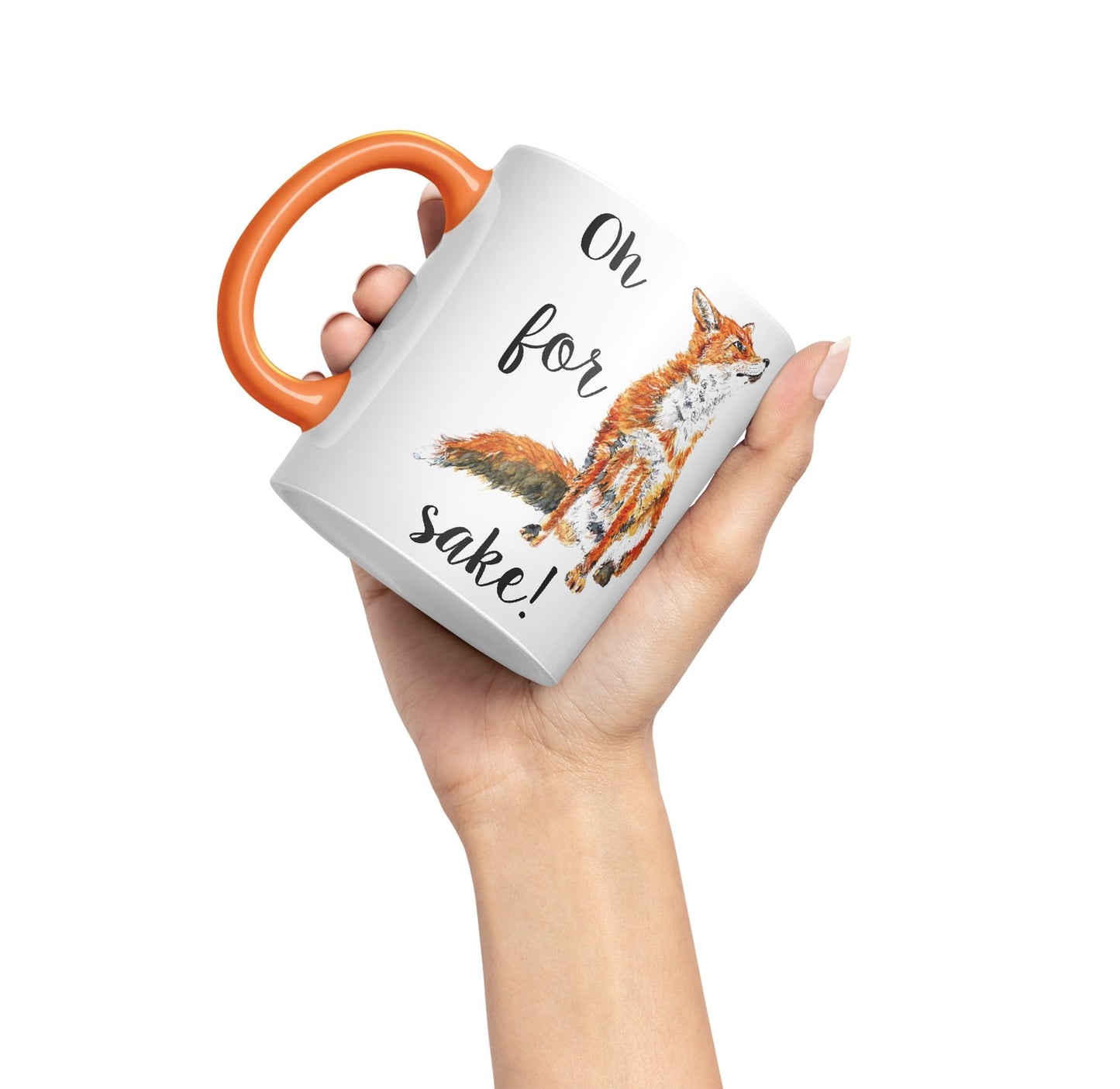 Vixar Oh for Fox Sake Ceramic 330 ml Coloured Mug Cup Gift Tea Coffee Christmas Office Home Joke