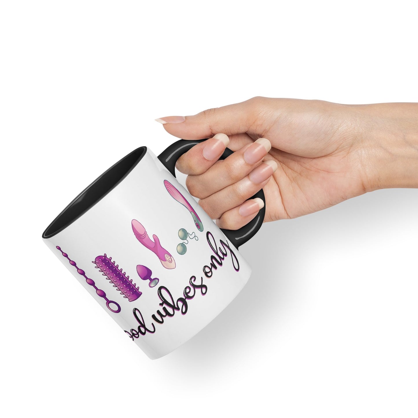 Good Vibes Only Woman Toys Ceramic Coloured Mug Cup Gift Tea Coffee Christmas Office Home Sarcastic Joke