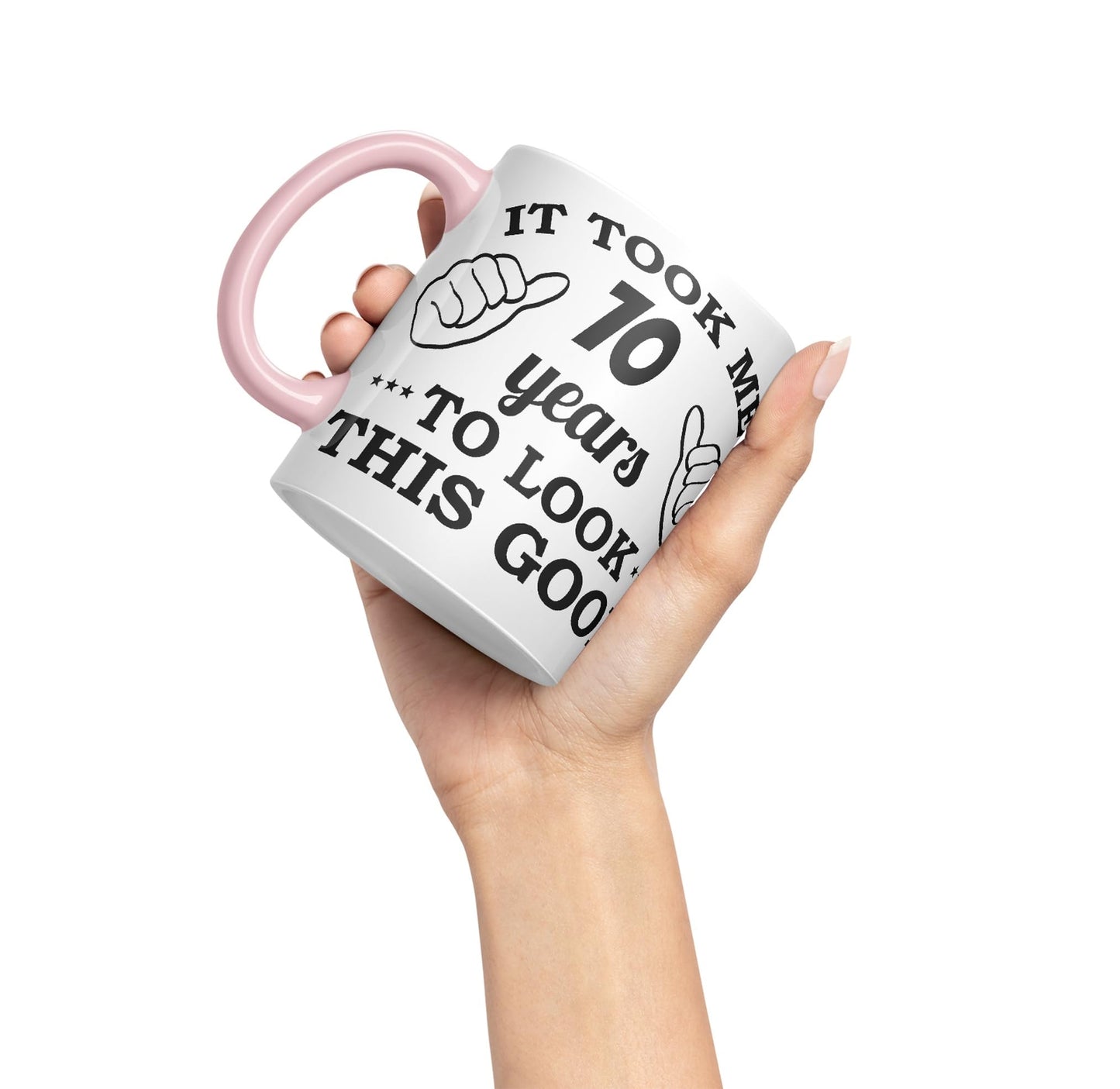 Vixar It Took me 70 Years to Look This Good Happy Birthday Ceramic Coloured Mug Cup Gift Coffee Tea