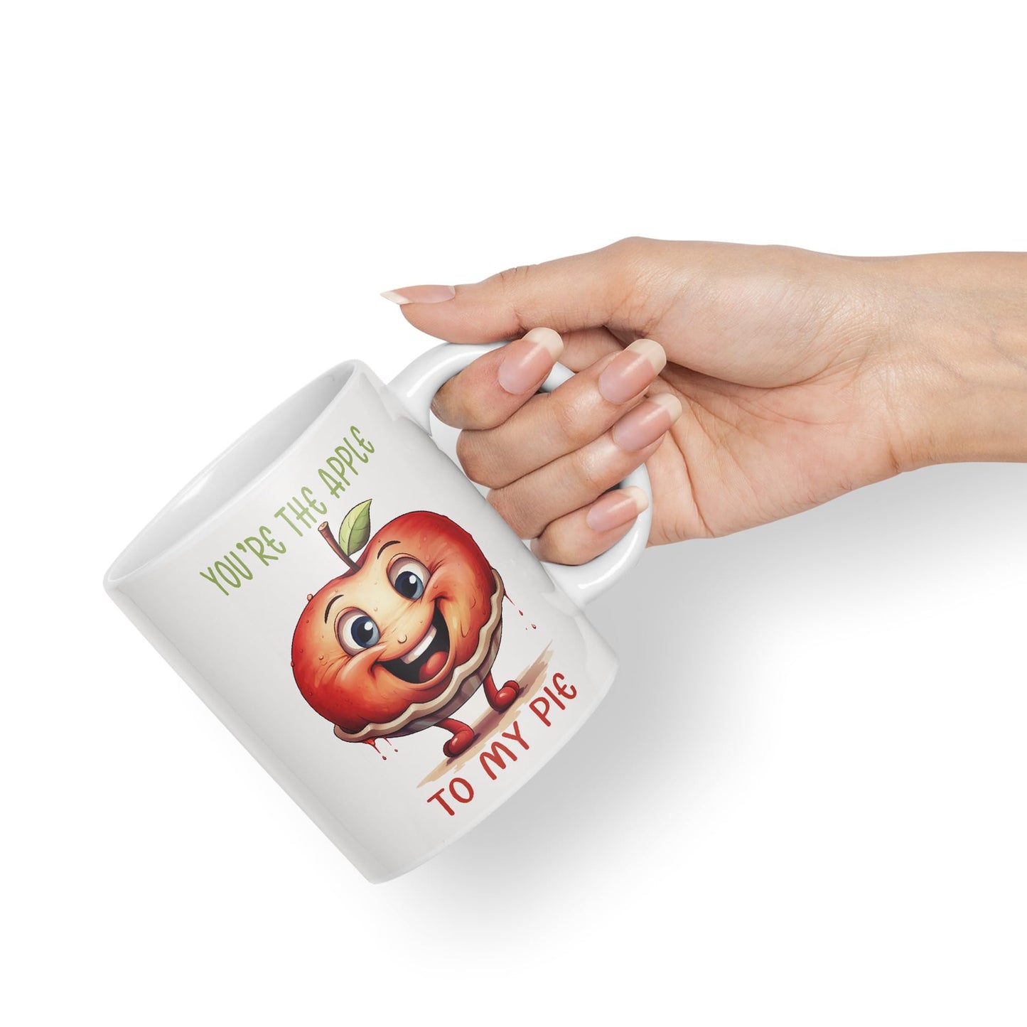 You're The Apple, to My Pie Joke sarkasm Sarcastic Ceramic Coloured Mug Cup for Tea Coffee Hot Brew 330ml 11Oz Gift