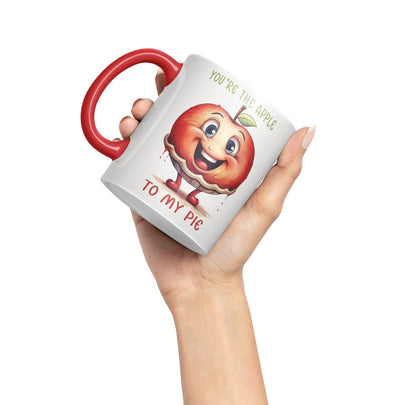 You're The Apple, to My Pie Joke sarkasm Sarcastic Ceramic Coloured Mug Cup for Tea Coffee Hot Brew 330ml 11Oz Gift