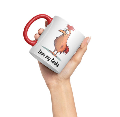 Love My c.. Chicken Sarcastic Joke Ceramic Coloured Mug Cup for Tea Coffee Hot Brew 330ml 11 Oz Gift