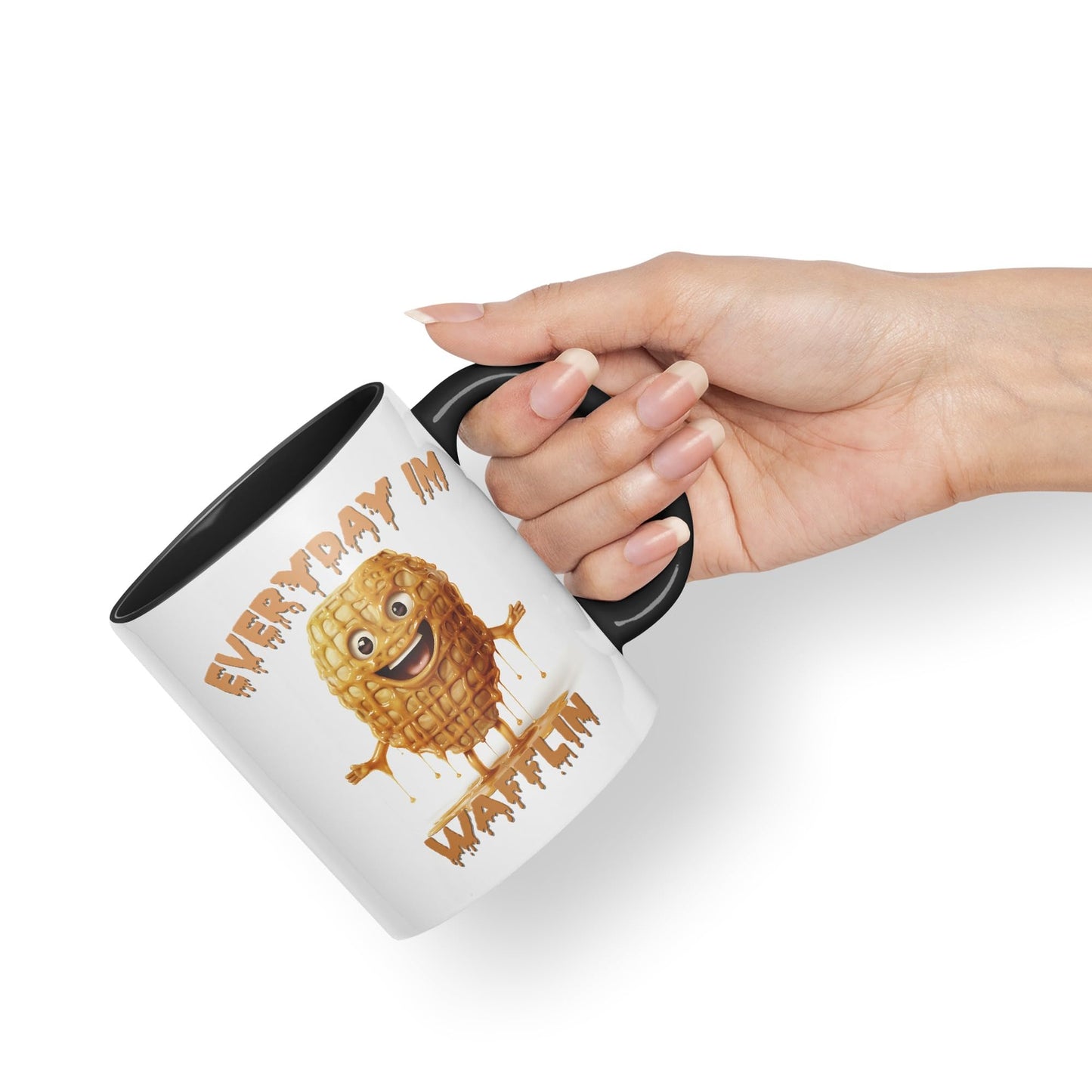 Everyday Im Wafflin, Joke sarkasm Sarcastic Ceramic Coloured Mug Cup for Tea Coffee Hot Brew 330ml 11Oz Gift