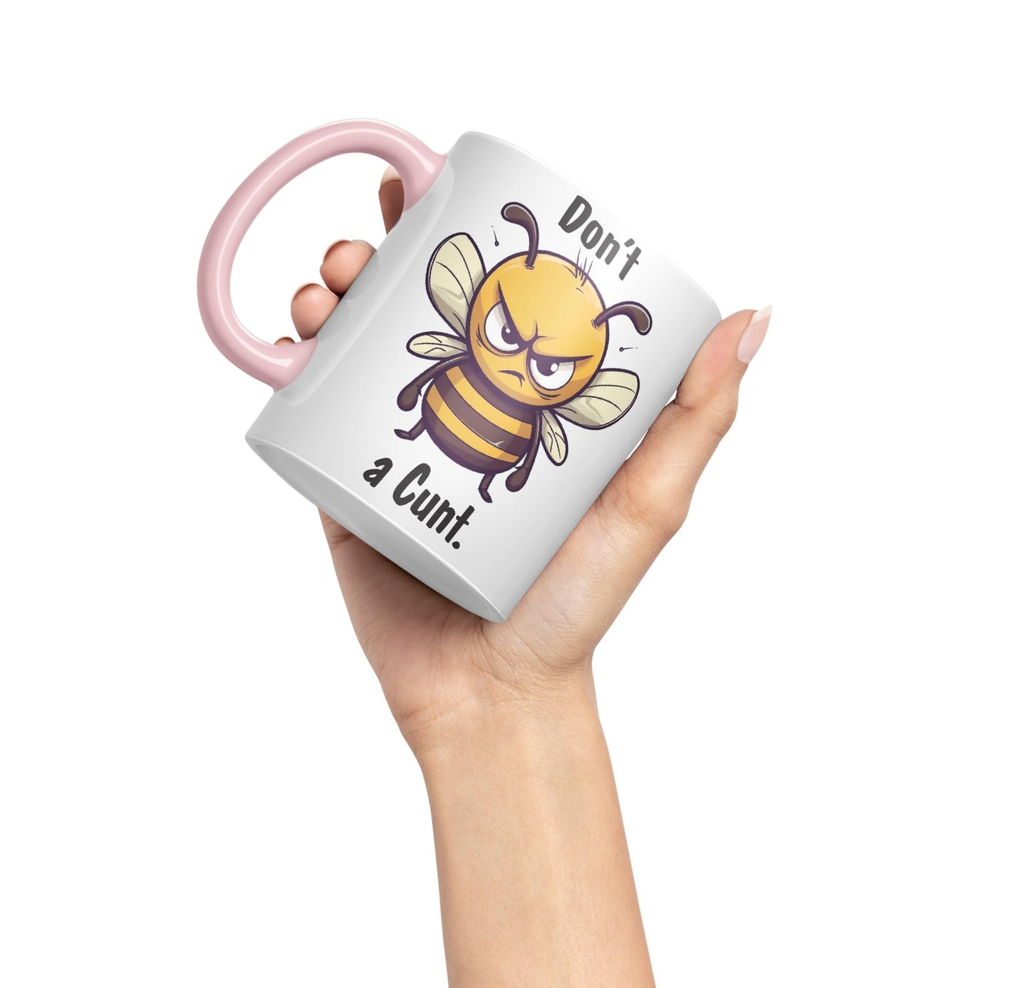 Don't be a Cun't Joke Sarcastic bee Ceramic Coloured Mug Cup for Tea Coffee Hot Brew 330ml 11Oz