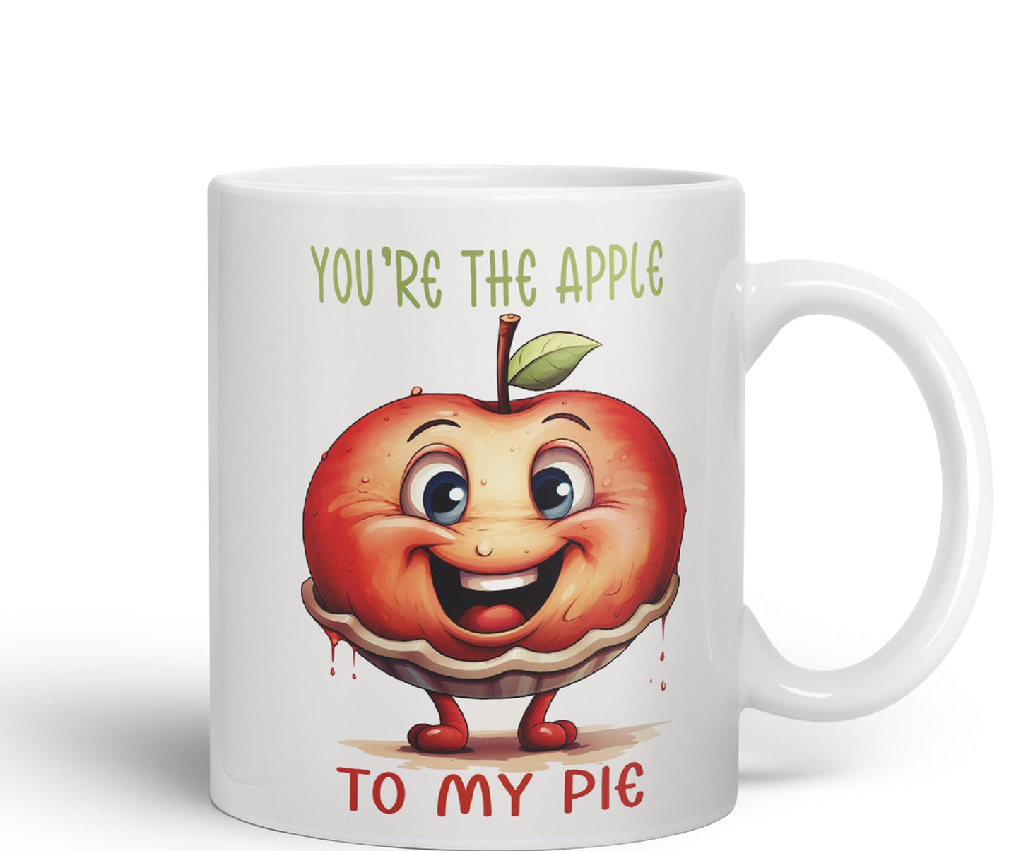 You're The Apple, to My Pie Joke sarkasm Sarcastic Ceramic Coloured Mug Cup for Tea Coffee Hot Brew 330ml 11Oz Gift