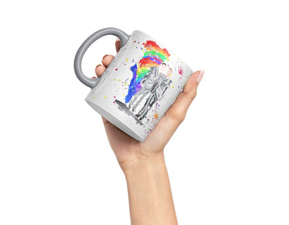 Vixar Wedding Mr and Mr Pride Gay Watercolour Art Coloured Mug Cup Gift Birthday Work Office Tea Coffee