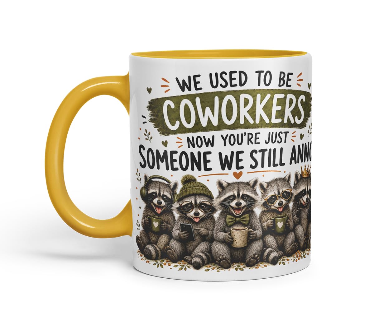 Vixar We Used to Be Coworkers Mug – Funny Coworker Leaving Colleague Goodbye Gift, 11oz (Black)